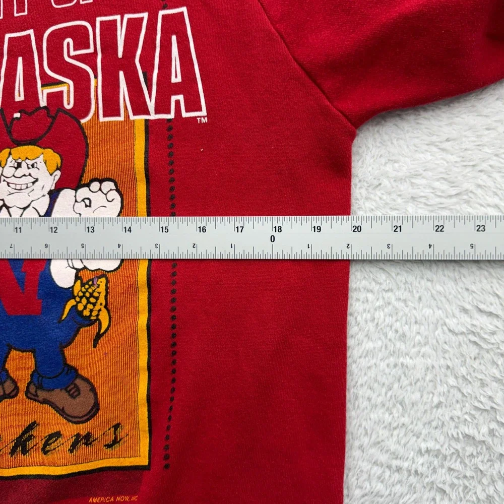 Vintage Jerzees University of Nebraska Cornhuskers Red Graphic Sweatshirt Large
